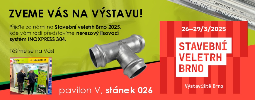 Stavební veletrh Brno 2025 - H-LINE INOXPRESS 304