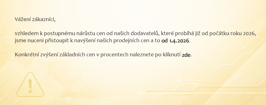 Zvýšení cen 2026