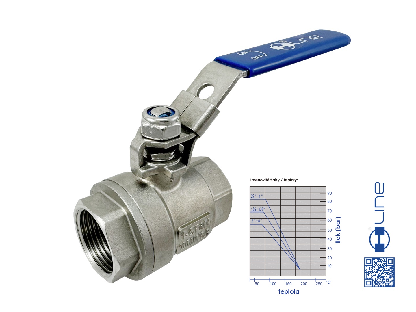 Nerezový kulový kohout H-LINE INOX 605